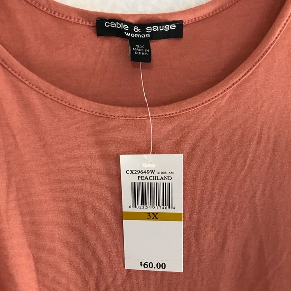 Peach colored tank NWT - Picture 3 of 3